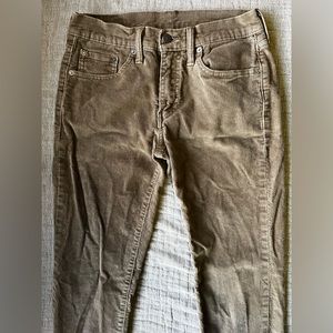 Levi’s 511 Green Corduroy Pants Jeans 29x32